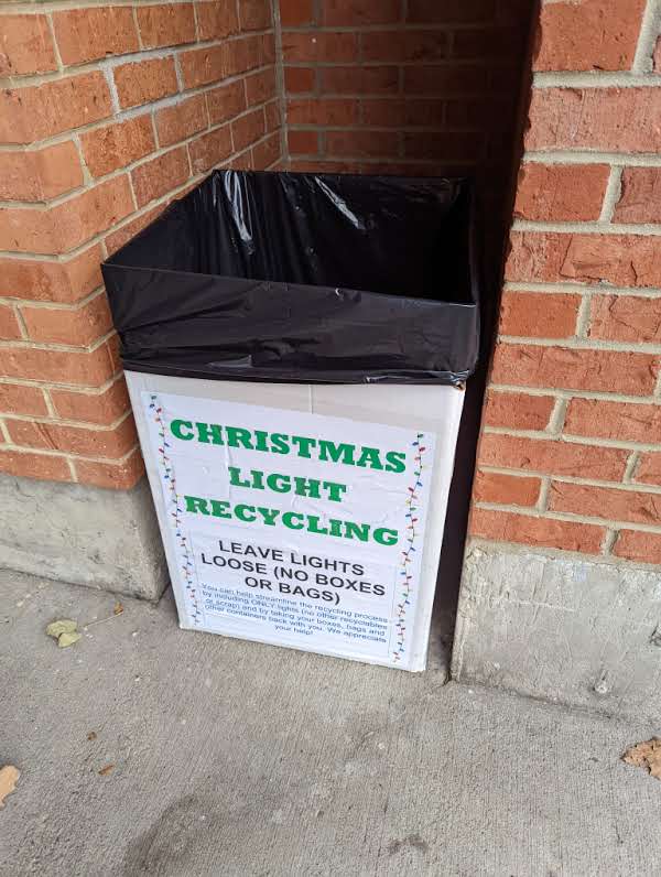 christimas light recycling
